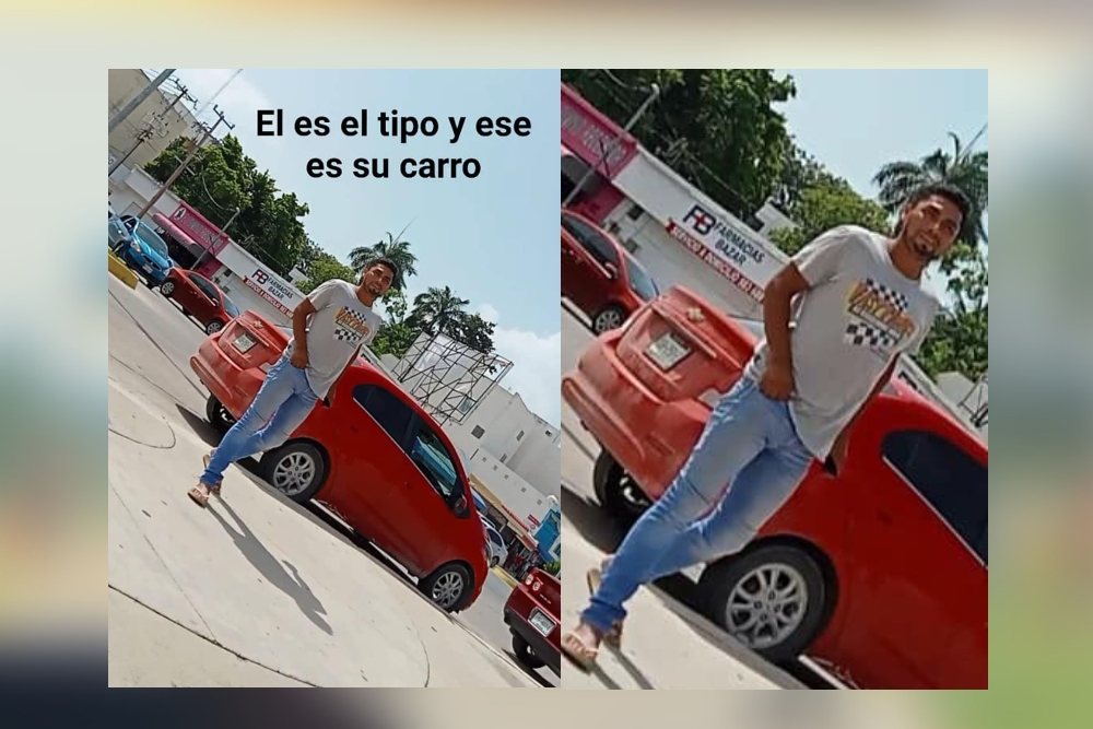 La mujer compartió las imágenes del hombre que la acosaba y perseguía en Chetumal La mujer compartió las imágenes del hombre que la acosaba y perseguía en Chetumal