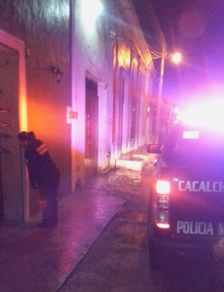 Al lugar arribaron elementos de la policía municipal para atender la emergencia Al lugar arribaron elementos de la policía municipal para atender la emergencia