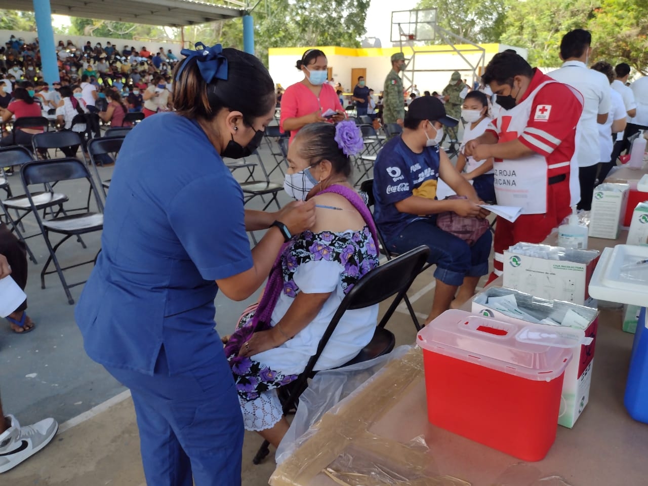 El número de vacunas se agotó, aplicándose 13 mil 326, sólo en cinco días