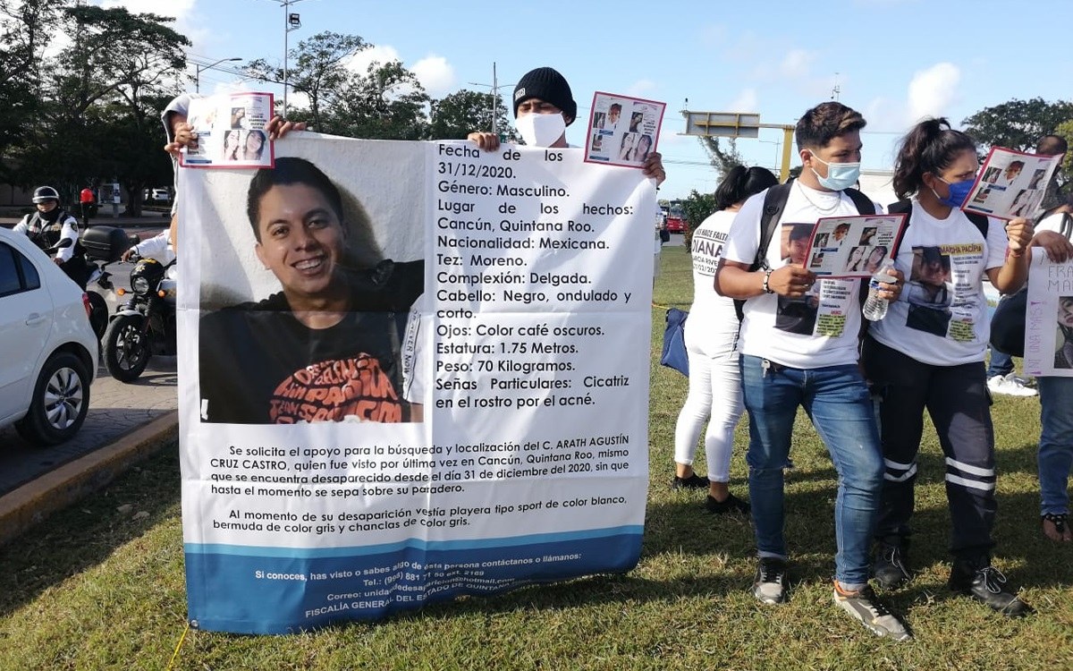 Se trata de 42 hombres y 20 mujeres las que han desaparecido en Quintana Roo