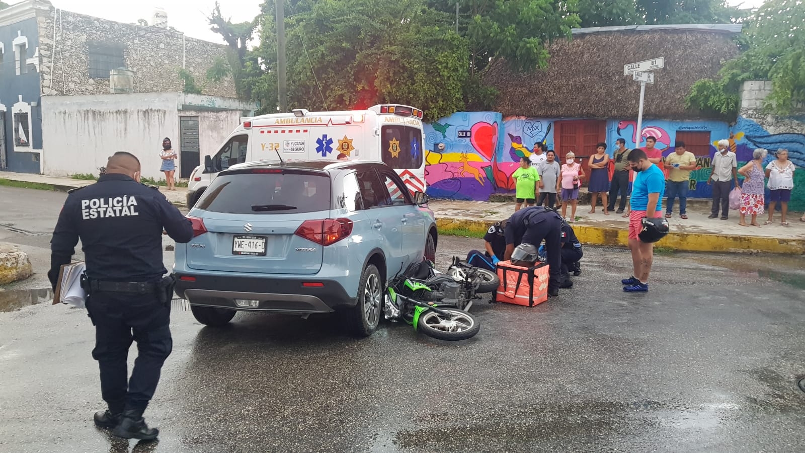 El lesionado decidió esperar a las aseguradoras antes de ir a un hospital