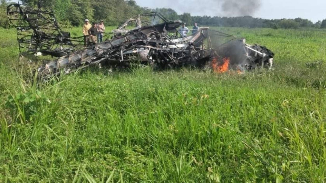 Se desploma aeronave que fumigaba plantíos de plátano en Tabasco Se desploma aeronave que fumigaba plantíos de plátano en Tabasco