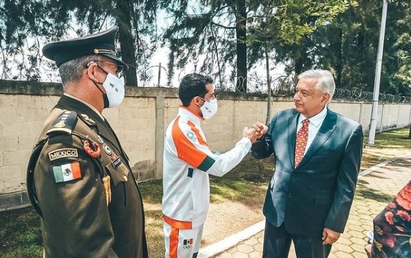 Rommel Pacheco compartió varios momentos con el mandatario estatal