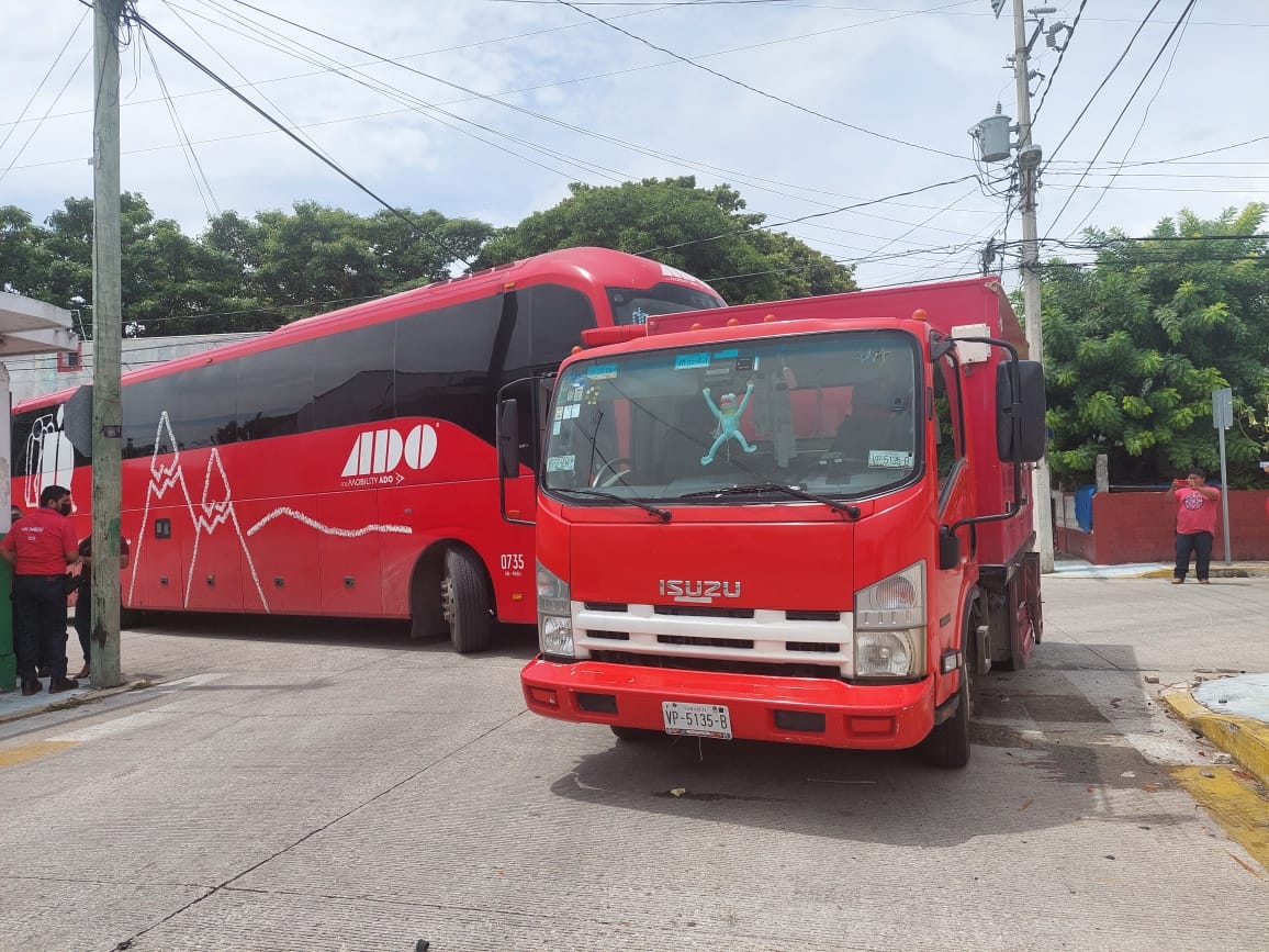 Los daños por el choque asciende a cerca de 150 mil pesos