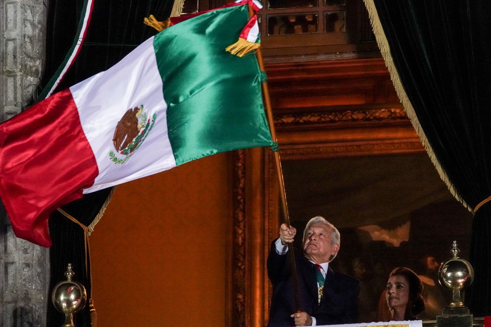 El mandatario dio su tercer Grito de Independencia