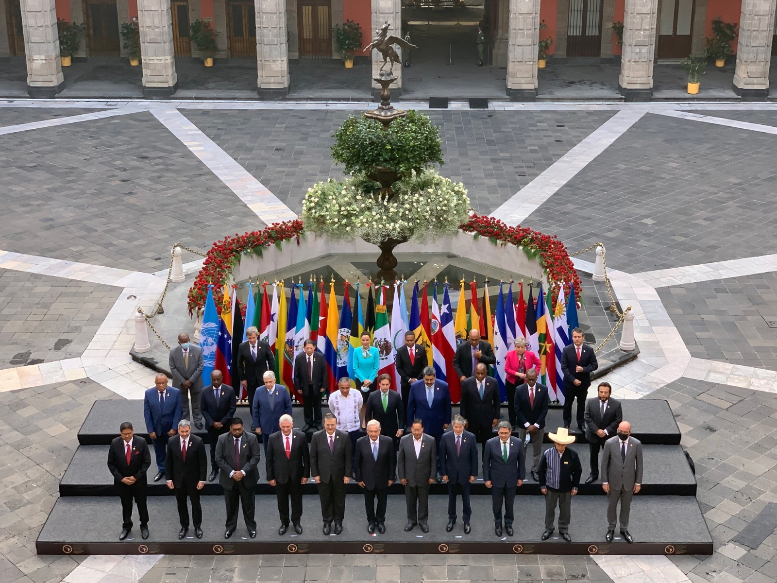 Jefes de Estados de América Latina y del Caribe acuerdan temas de interés desde Palacio Nacional
