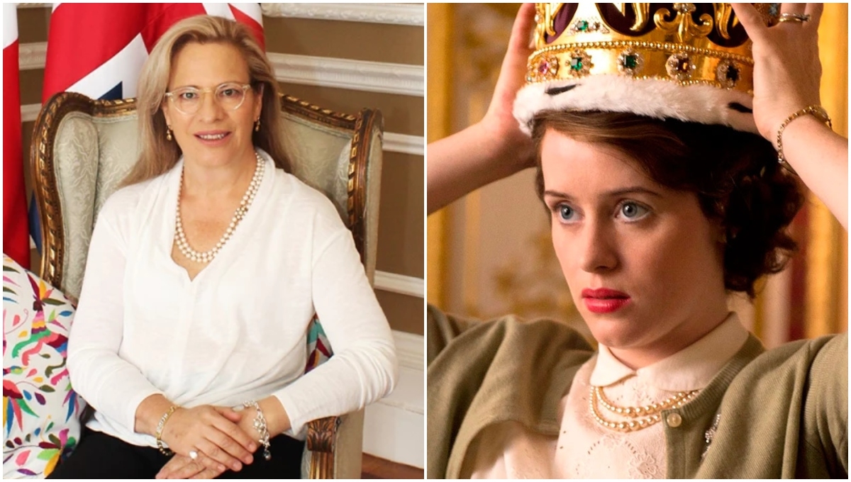 De acuerdo con los internautas, la embajadora exageró al pronunciar palabras como: “Septembaaa”. Foto: SRE y Netflix De acuerdo con los internautas, la embajadora exageró al pronunciar palabras como: “Septembaaa”. Foto: SRE y Netflix
