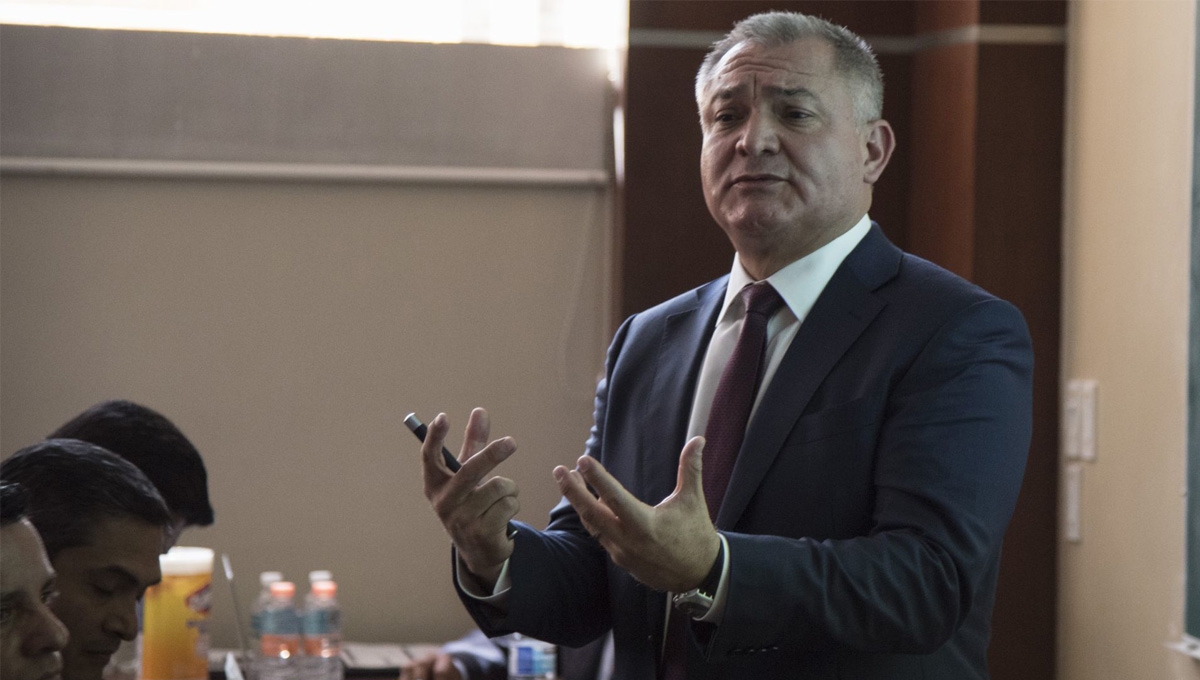 Genaro García Luna, extitular de Seguridad en la administración de Felipe Calderón, compareció de manera presencial en una corte de Brooklyn, Estados Unidos