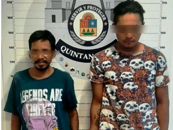 Los detenidos fueron identificados por Miguel “N”, de 18 años de edad, y Domingo “N”, de 37 años Los detenidos fueron identificados por Miguel “N”, de 18 años de edad, y Domingo “N”, de 37 años