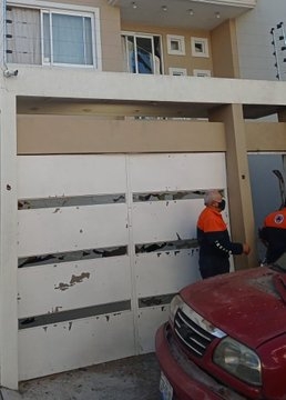 La explosión sólo dejó daños materiales La explosión sólo dejó daños materiales