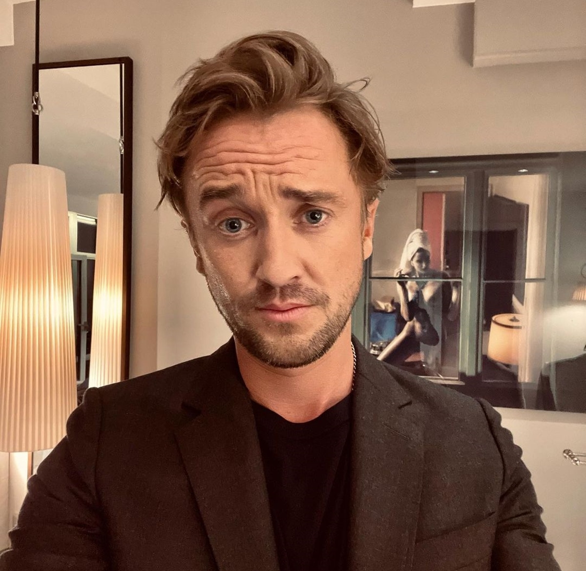 El actor Tom Felton reapareció luego de desmayarse en un partido de golf