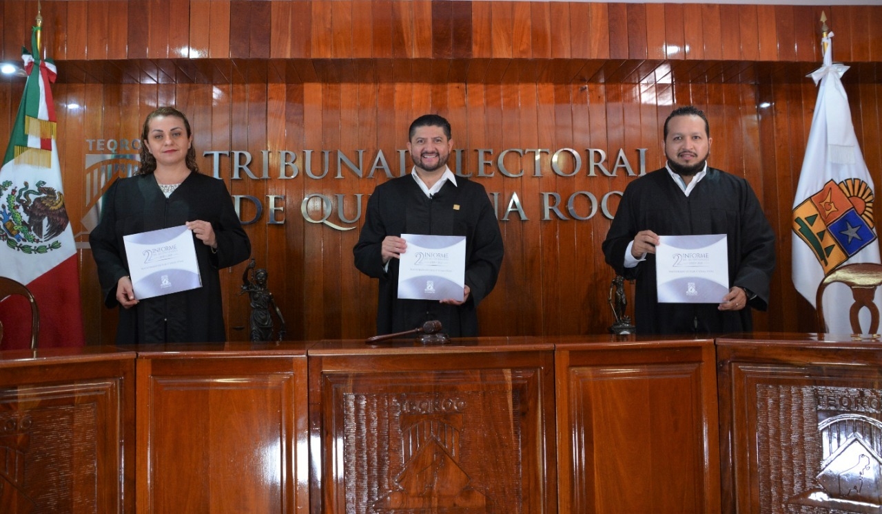El magistrado presidente del Teqroo dio a conocer su segundo informe anual de actividades