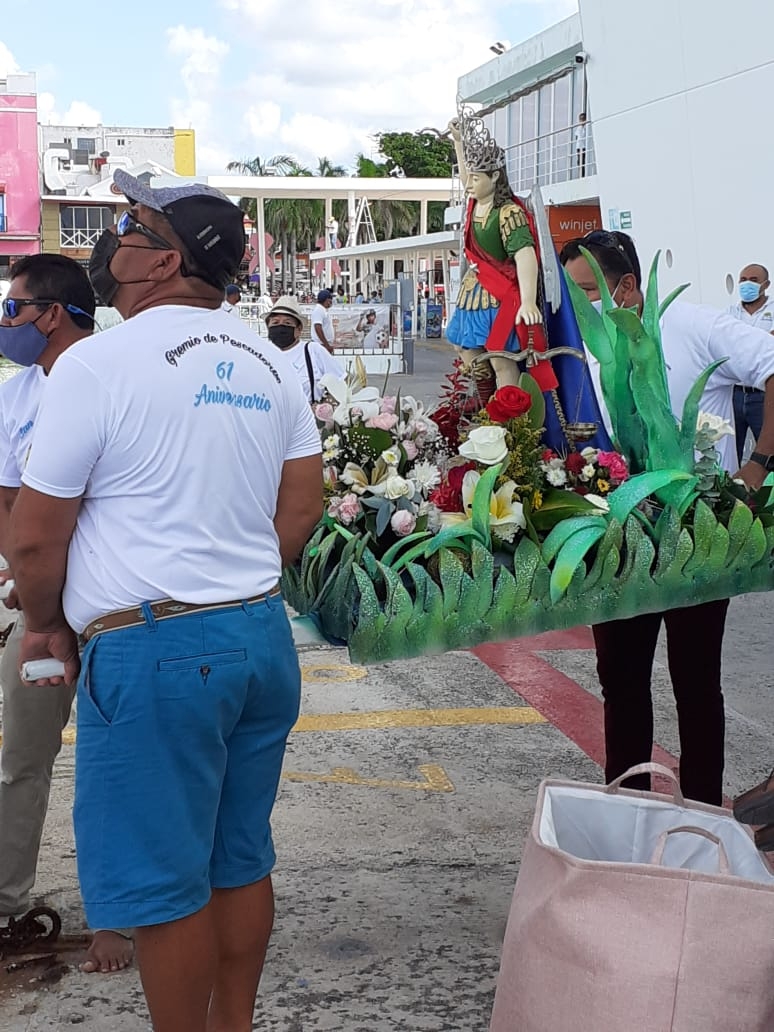 Las festividades concluyeron la tradicional procesión por el mar de Cozumel Las festividades concluyeron la tradicional procesión por el mar de Cozumel