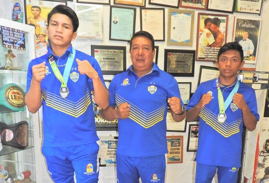 en el marco de un tope deportivo que contó con la participación de 35 pugilistas de tres escuelas de Benito Juárez