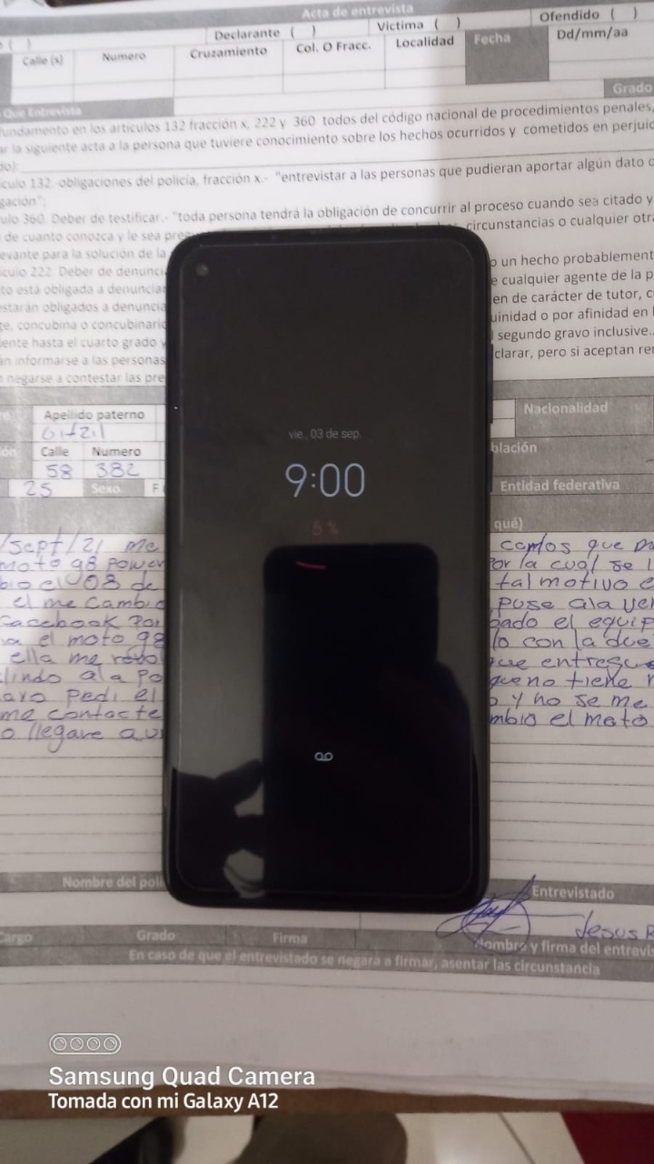 El celular aún estaba vinculado a la cuenta de Google de la propietaria lo cual comprobó que era suyo