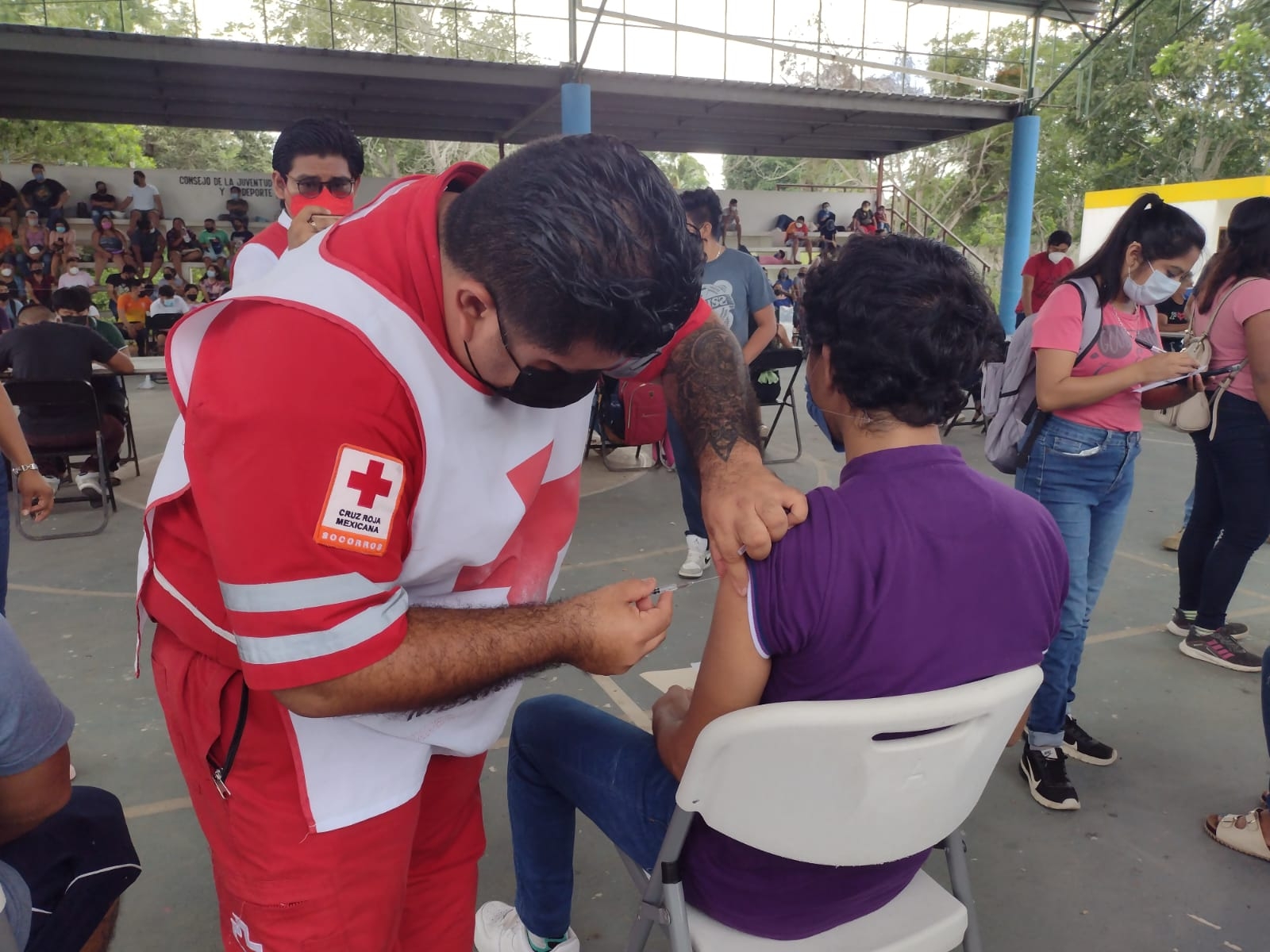 Este día se tiene previsto la aplicación de un total de 2 mil 500 dosis