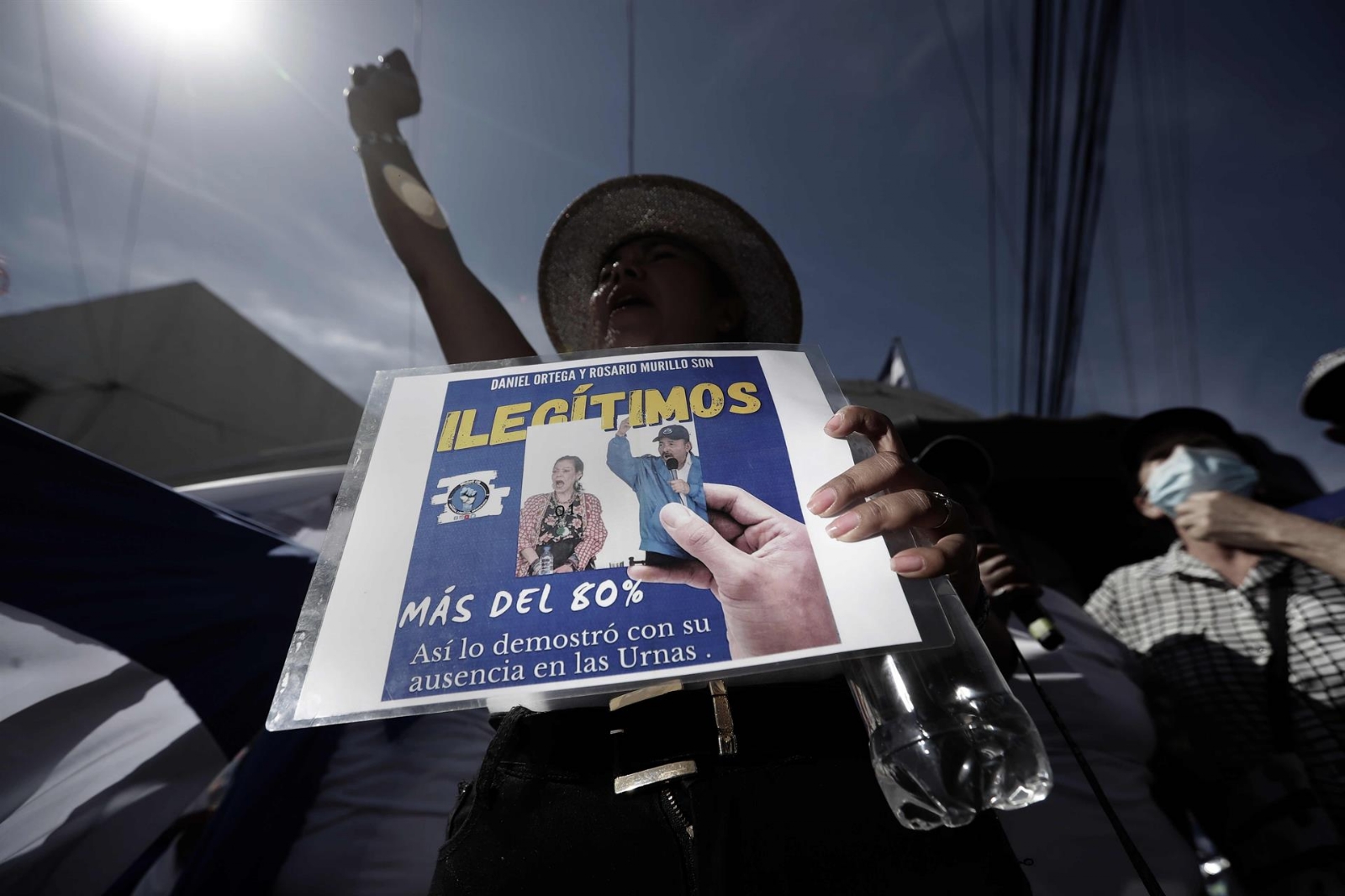 Nicaragüenses en Costa Rica protestaron en contra del régimen de Daniel Ortega. Foto: EFE/Jeffrey Arguedas Nicaragüenses en Costa Rica protestaron en contra del régimen de Daniel Ortega. Foto: EFE/Jeffrey Arguedas