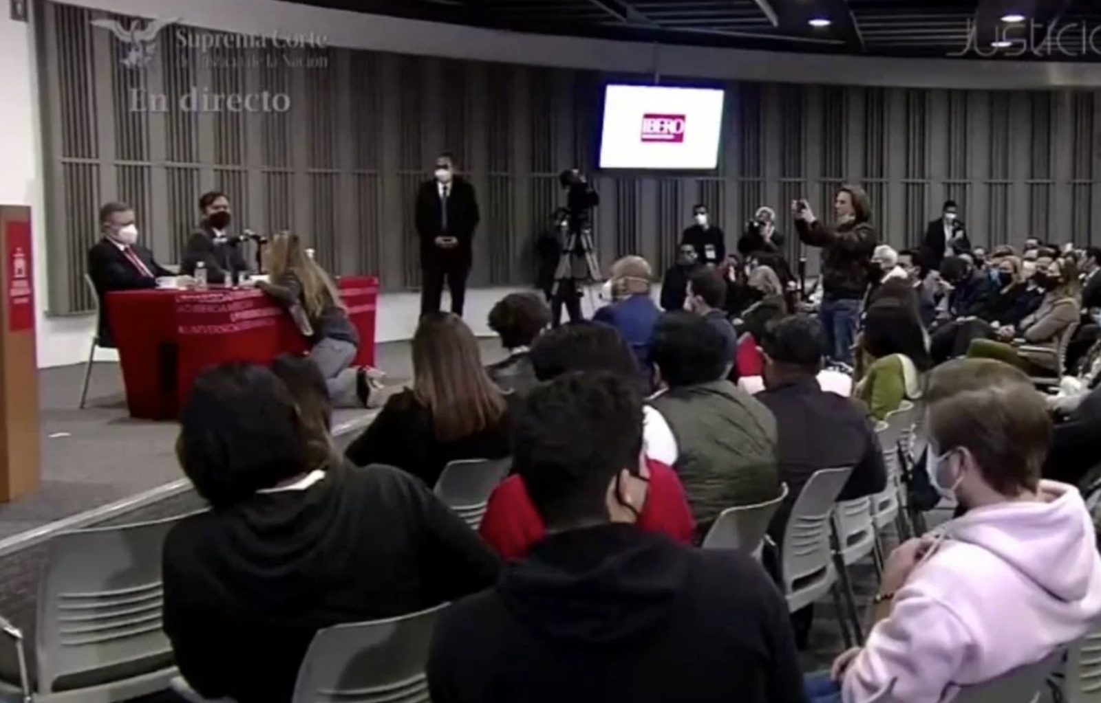 Arturo Zaldívar atendió a los nietos de Laura Morán. Foto: Captura de Pantalla SCJN Arturo Zaldívar atendió a los nietos de Laura Morán. Foto: Captura de Pantalla SCJN