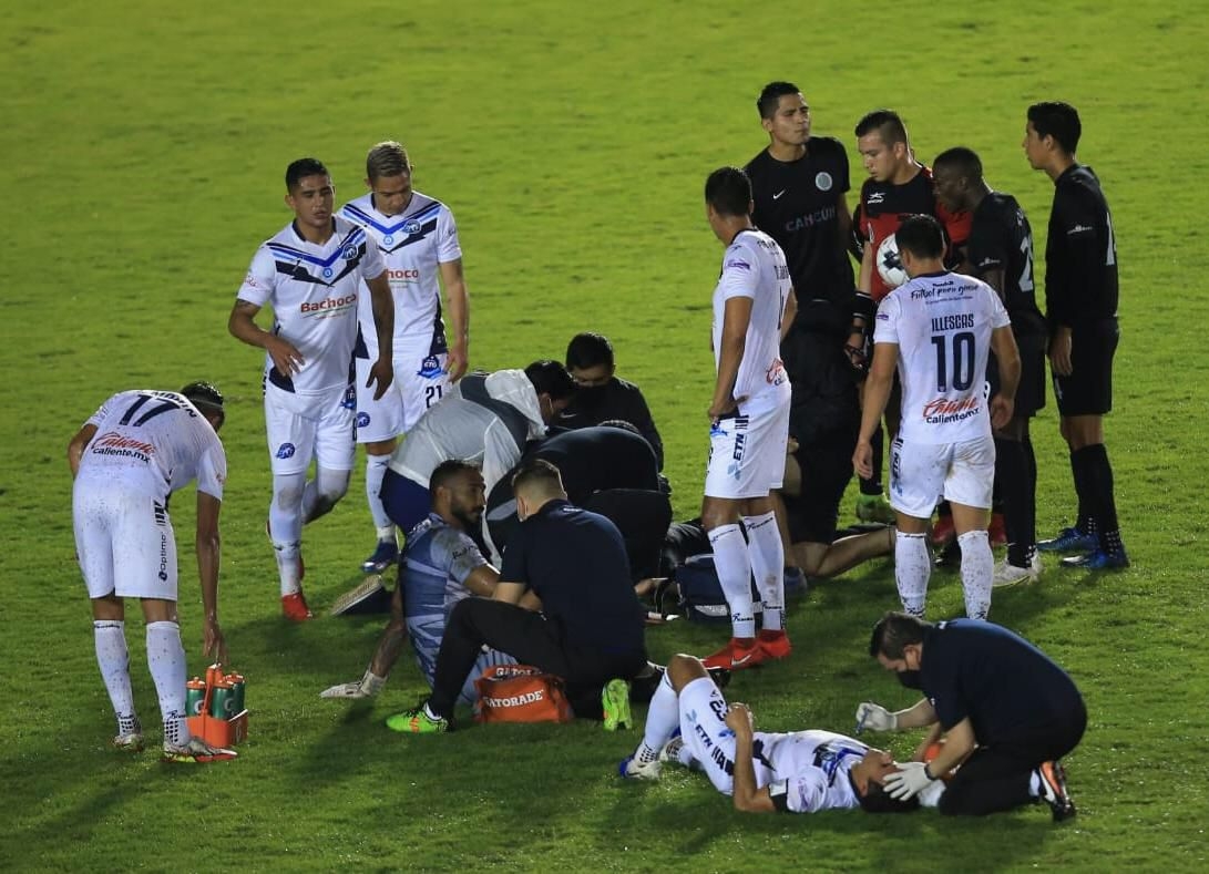 El club informó que el jugador de Chilpancingo, Guerrero recibió el alta del hospital donde fue llevado la noche del martes