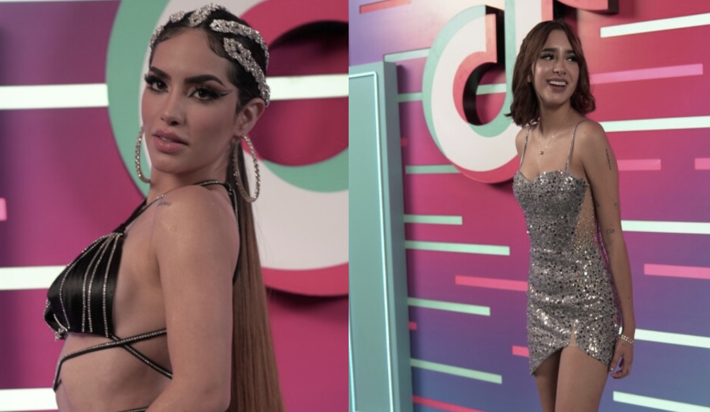 Kimberly Loaiza y Dominik Reséndez lucieron espectaculares en la alfombra azul. Foto: Televisa