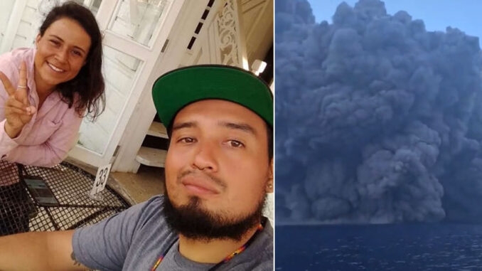 Leslie y David, dos biólogos mexicanos que residen en Tonga, buscan ayuda para salir de la isla luego de la erupción de un volcán submarino Leslie y David, dos biólogos mexicanos que residen en Tonga, buscan ayuda para salir de la isla luego de la erupción de un volcán submarino