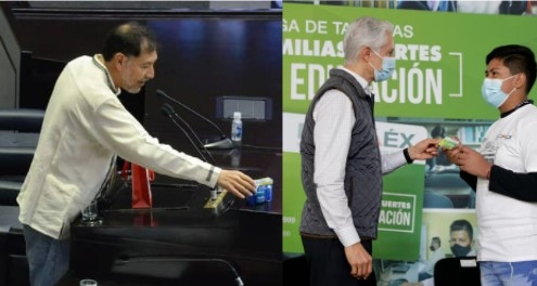 Ambos políticos anunciaron en su cuenta de Twitter su resultado positivo. Foto: Twitter y Cuartoscuro