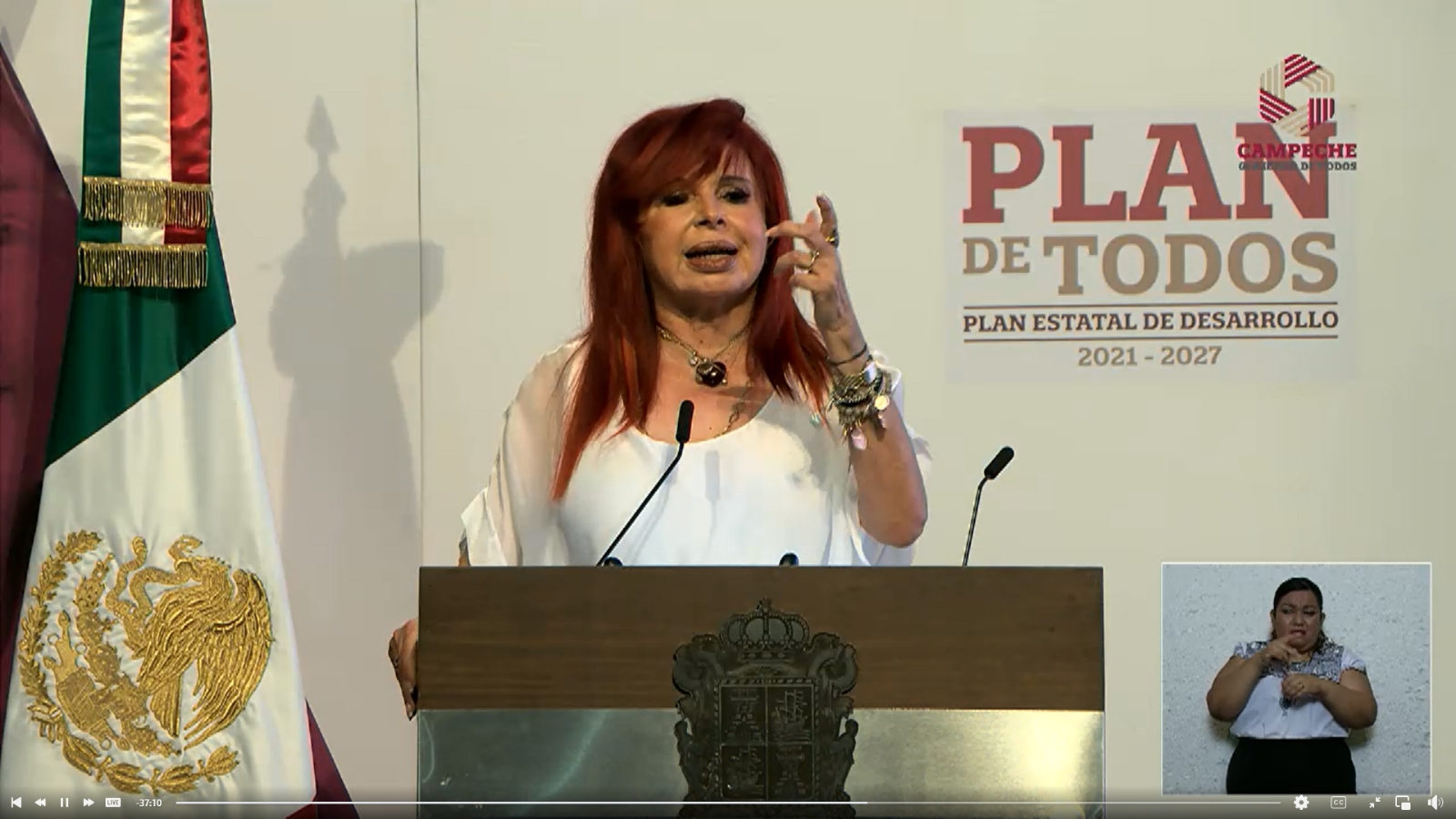 La gobernadora presentó el plan de Desarrollo Estatal