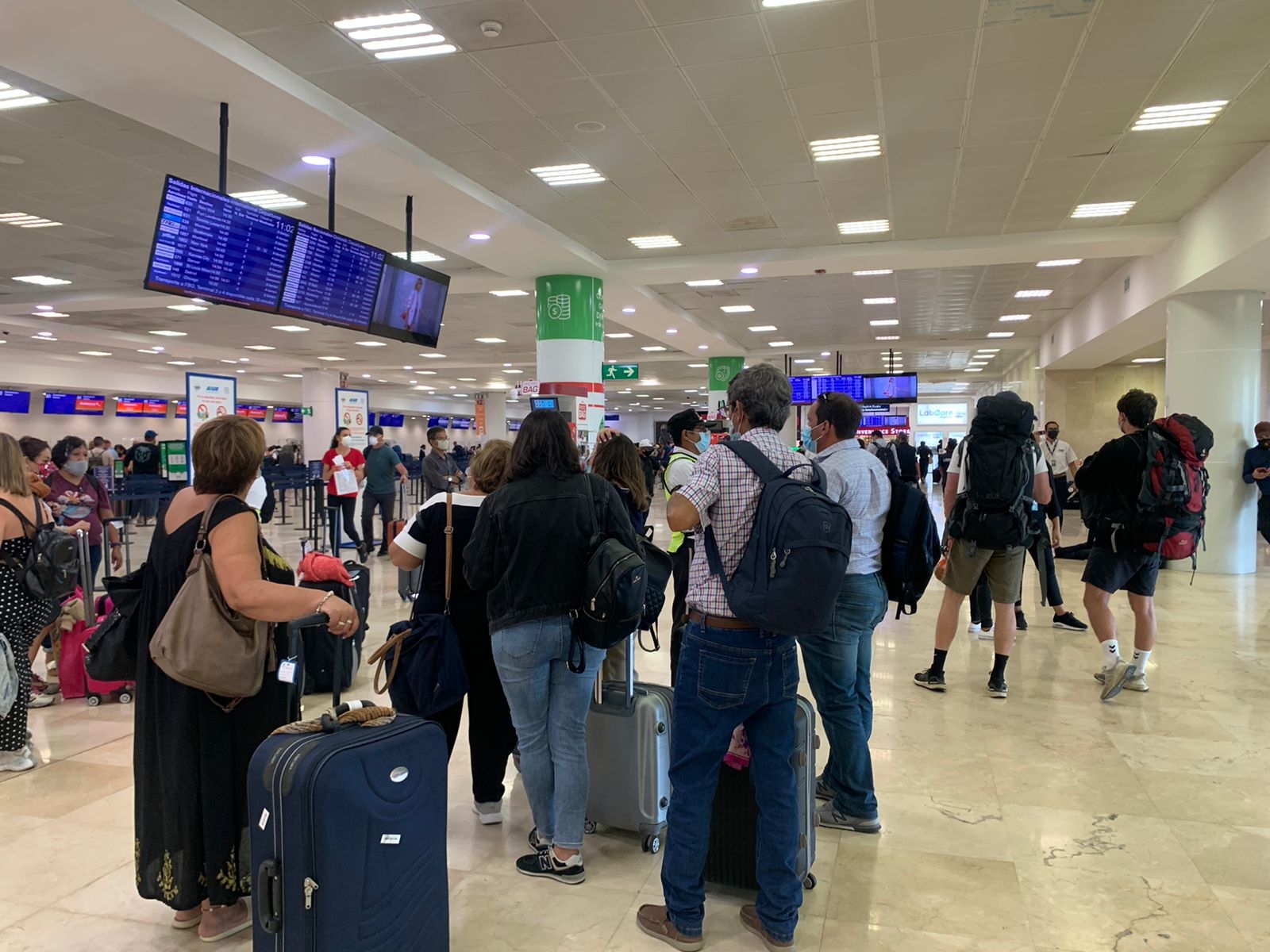 Algunas de las cancelaciones presentadas en días pasados en el aeropuerto de Cancún era de Aeroméxico Algunas de las cancelaciones presentadas en días pasados en el aeropuerto de Cancún era de Aeroméxico