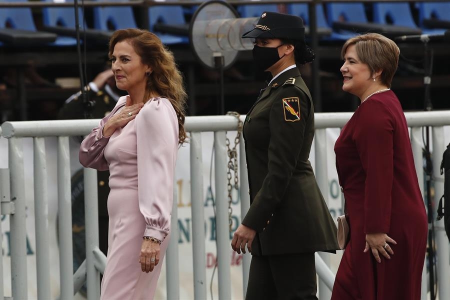 Beatriz Gutiérrez Müller se ha manifestado en varias ocasiones en contra de la venta de piezas prehispánicas. Foto:  EFE/ José Méndez