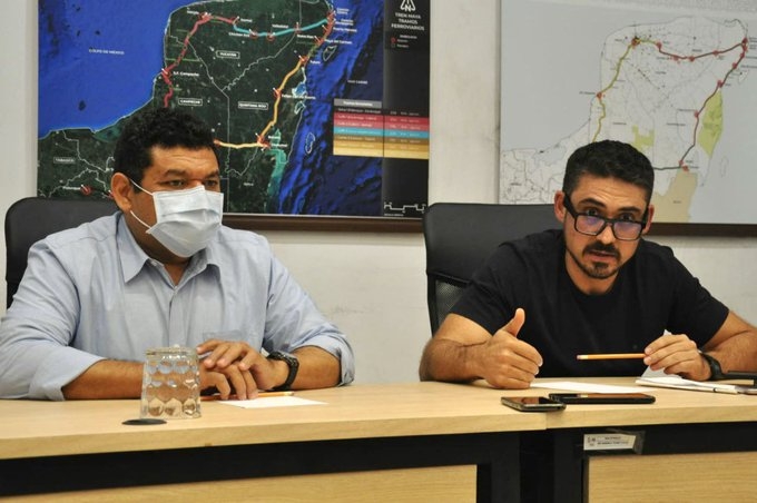 Javier May se comprometió a concluir el Tren Maya en tiempo y forna