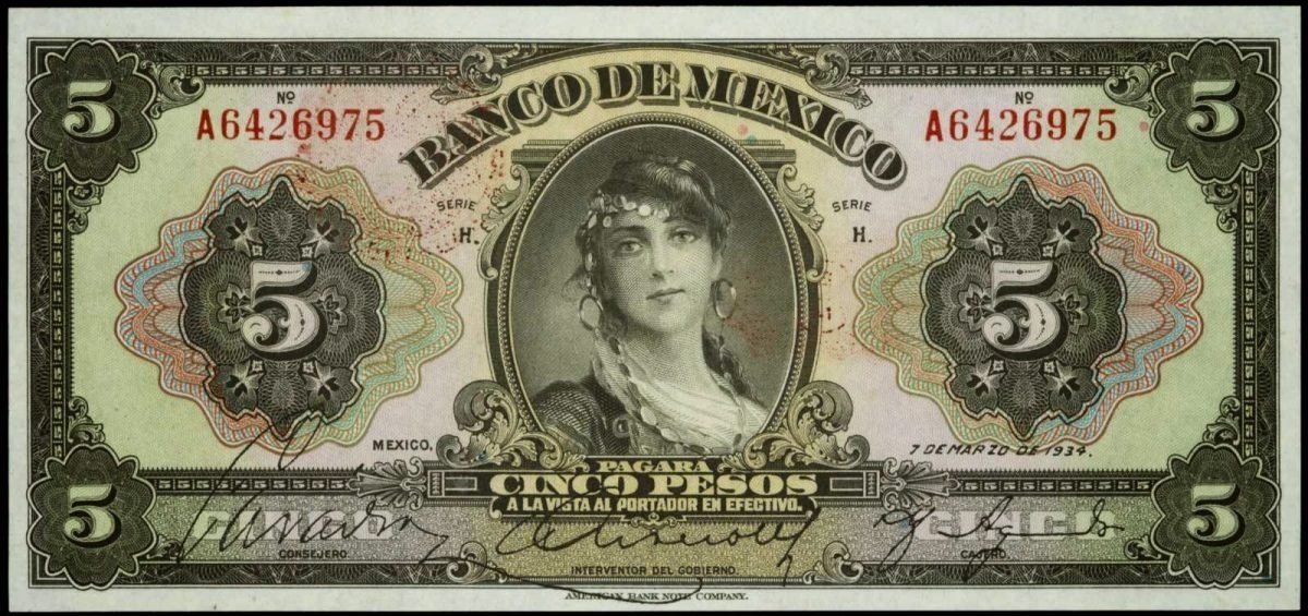 Billete La Gitana, ronda arriba de los 3 mil pesos. Foto: Especial Billete La Gitana, ronda arriba de los 3 mil pesos. Foto: Especial