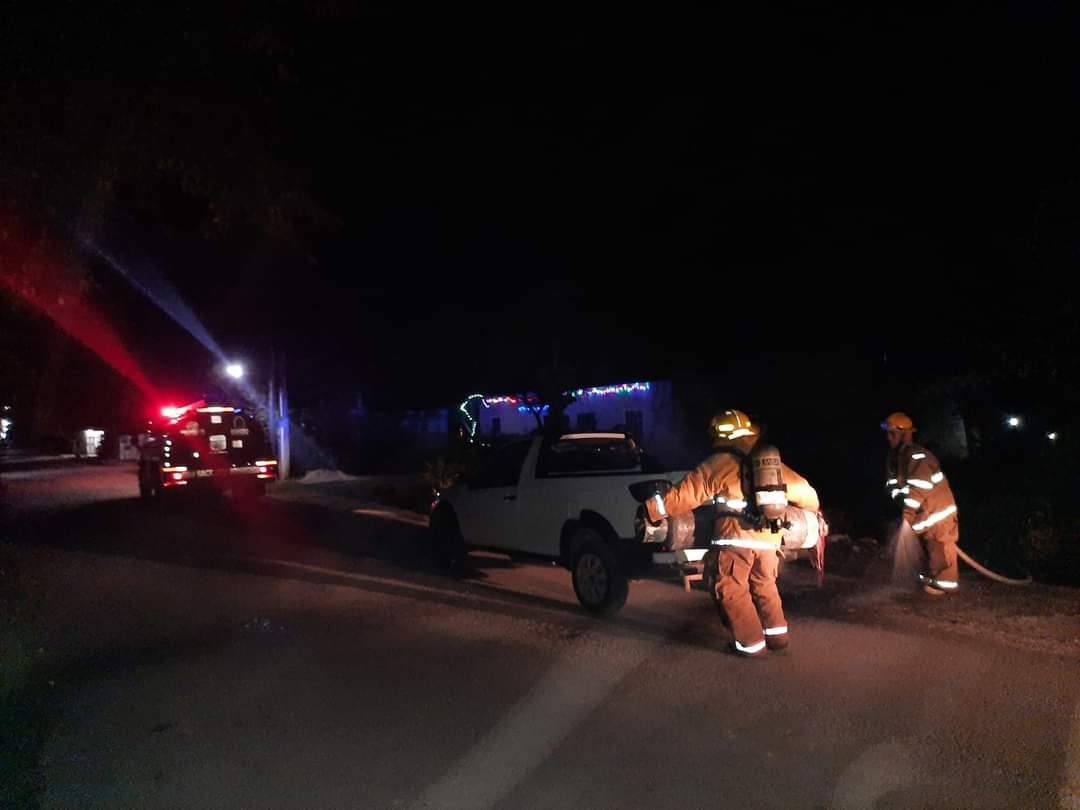 Fuga en cilindro de gas causa movilización de emergencia en Kantunilkín, Q. Roo