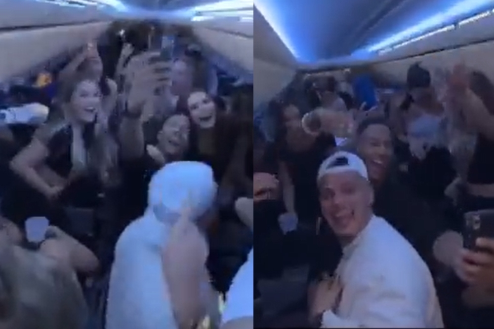 Fueron más de dos videos los que exhibieron la falta de medidas sanitarias entre los pasajeros del vuelo Montreal-Cancún