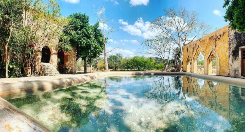 Así es la exhacienda San Pedro Ochil, belleza arquitectónica localizado en Abalá
