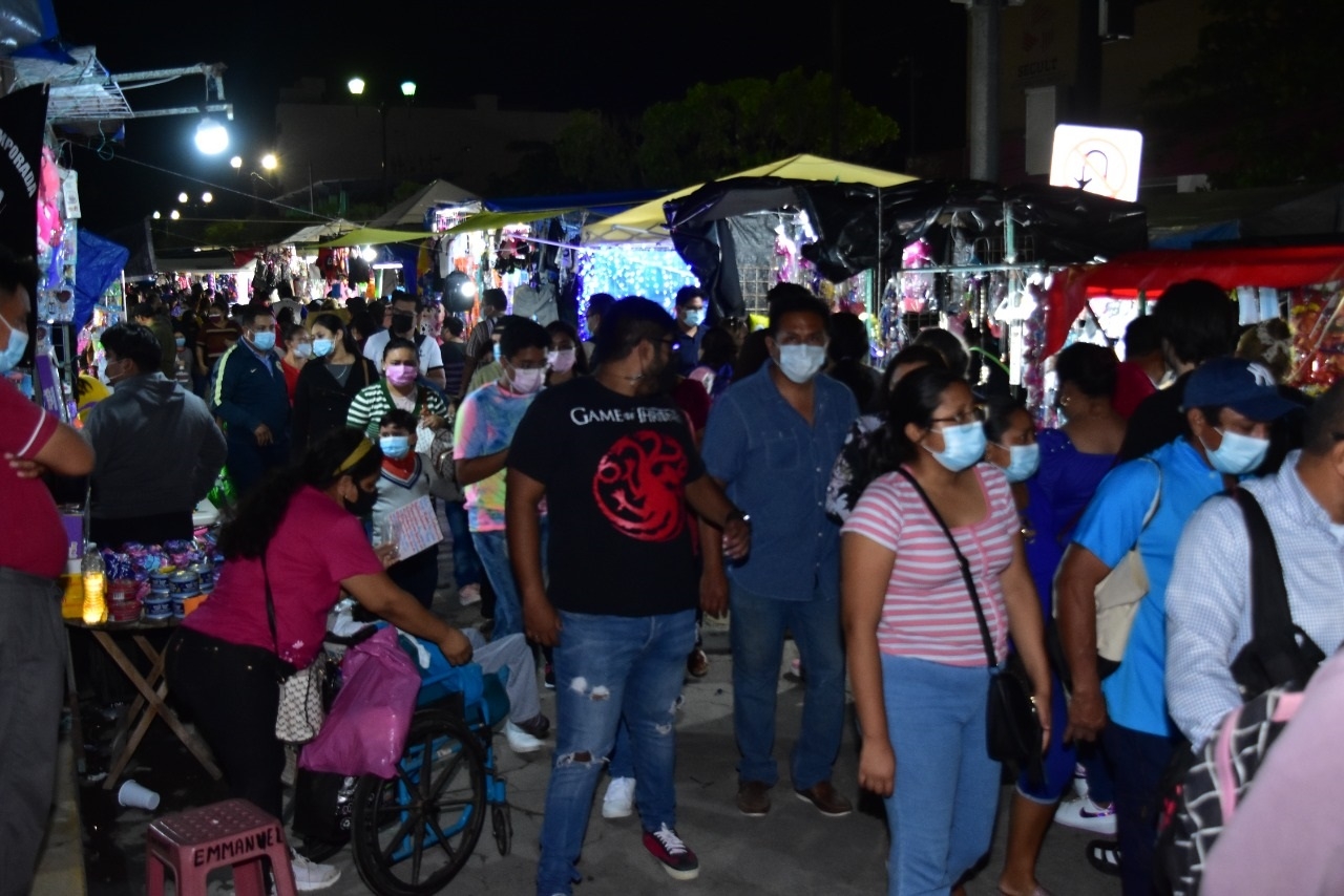 Los espacios fueron instalados en una extensión de tres kilómetros sobre la avenida 16 de Septiembre de San Francisco de Campeche