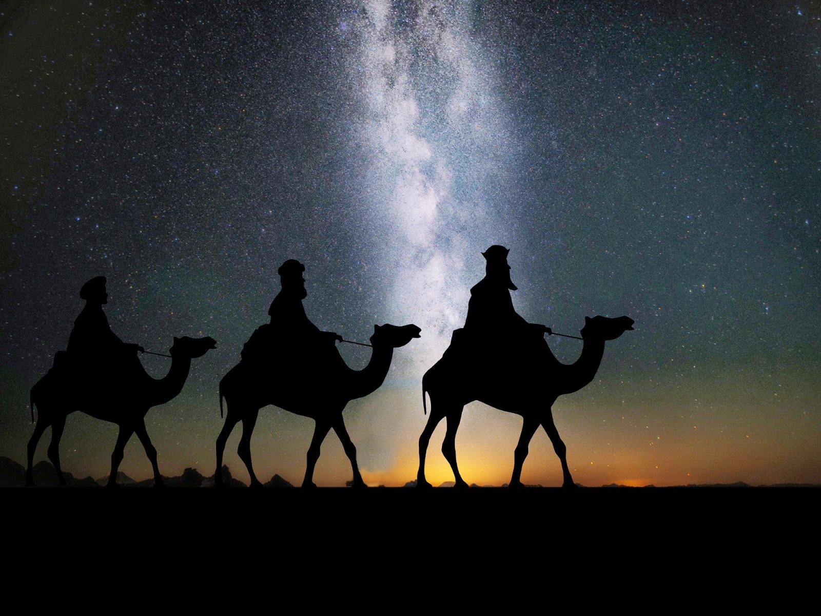 Un caballo, un elefante y un camello, los emblemáticos acompañantes de los Reyes Magos Un caballo, un elefante y un camello, los emblemáticos acompañantes de los Reyes Magos