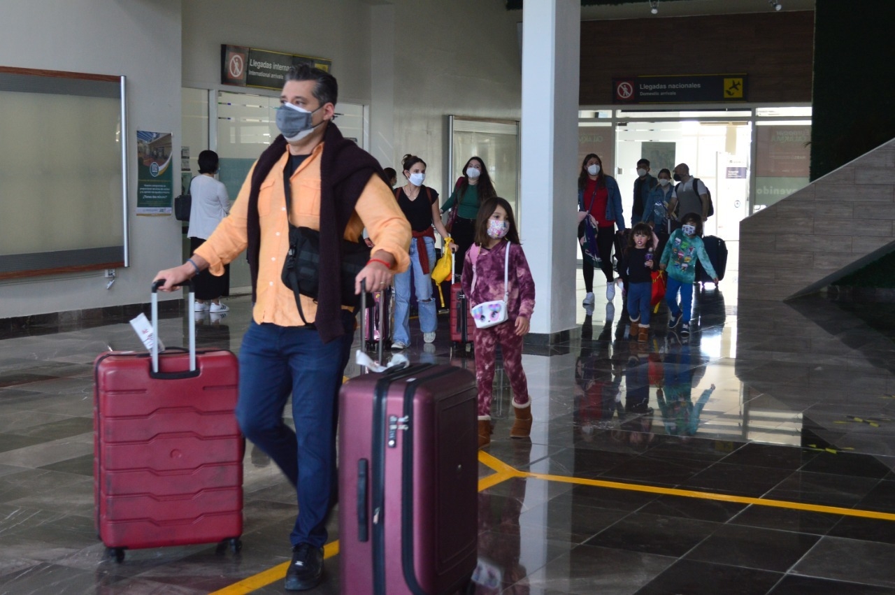 Durante este sábado se registró actividad con un total 318 pasajeros entre las conexiones de Aeroméxico y Volaris
