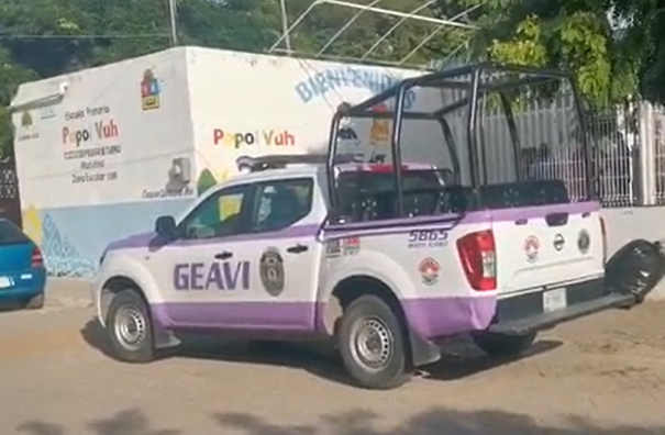 Acude unidad de GEAVI a la primaria para actuar según los protocolos de seguridad