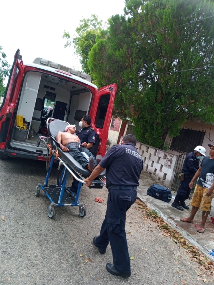El hombre presentó dos heridas en la cabeza