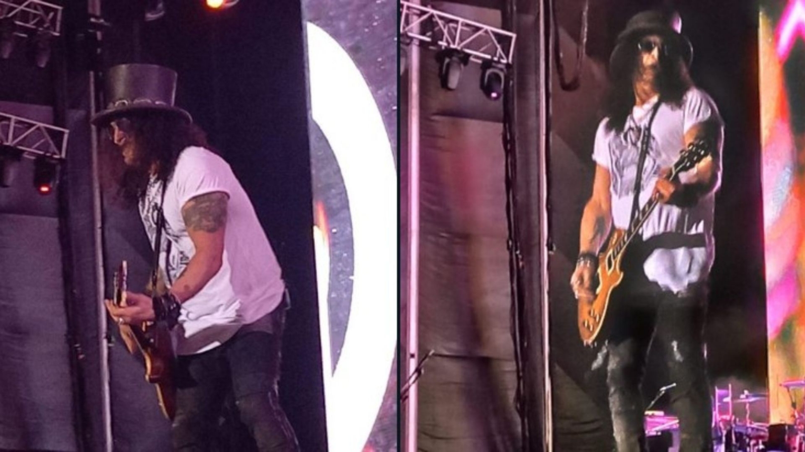 Quien abrió el concierto fue Molotov, que cantó "Amateur", "Chin... tu madre", “Frijolero”, “Pu...”,