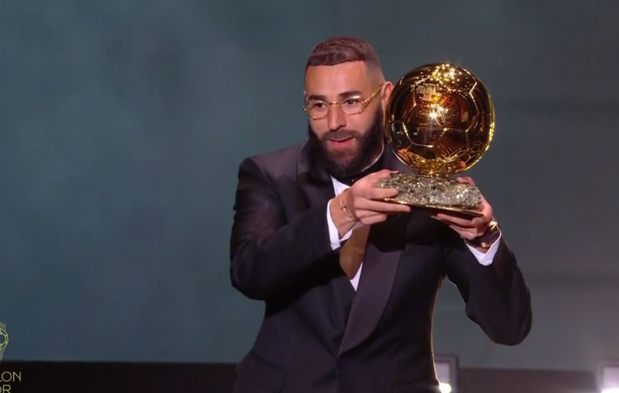 Balón de Oro 2022: Karim Benzema gana el premio como mejor futbolista