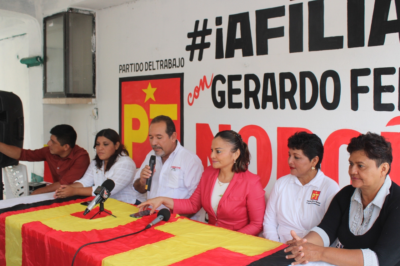 PT en Campeche respalda la aprobación de la reforma del Ejército en las calles hasta el 2028