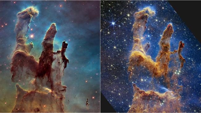 El telescopio James Webb capta Los Pilares de la Creación llenos de estrellas