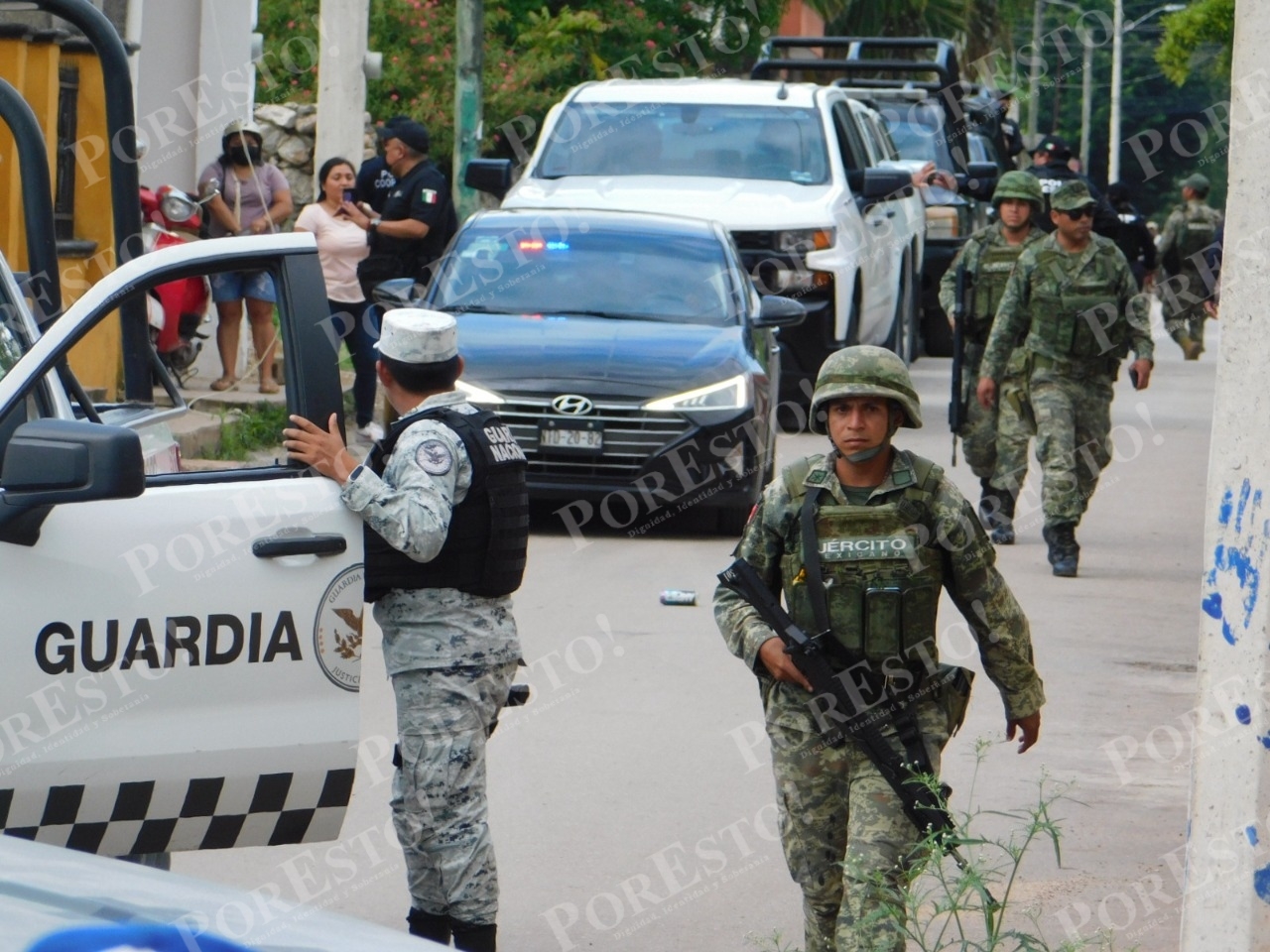 El operativo fue realizado por la Guardia Nacional y el Ejército El operativo fue realizado por la Guardia Nacional y el Ejército