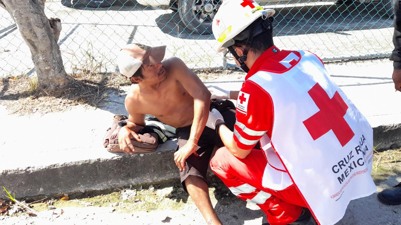 Apuñalan a indigente y es trasladado al hospital en Escárcega Apuñalan a indigente y es trasladado al hospital en Escárcega