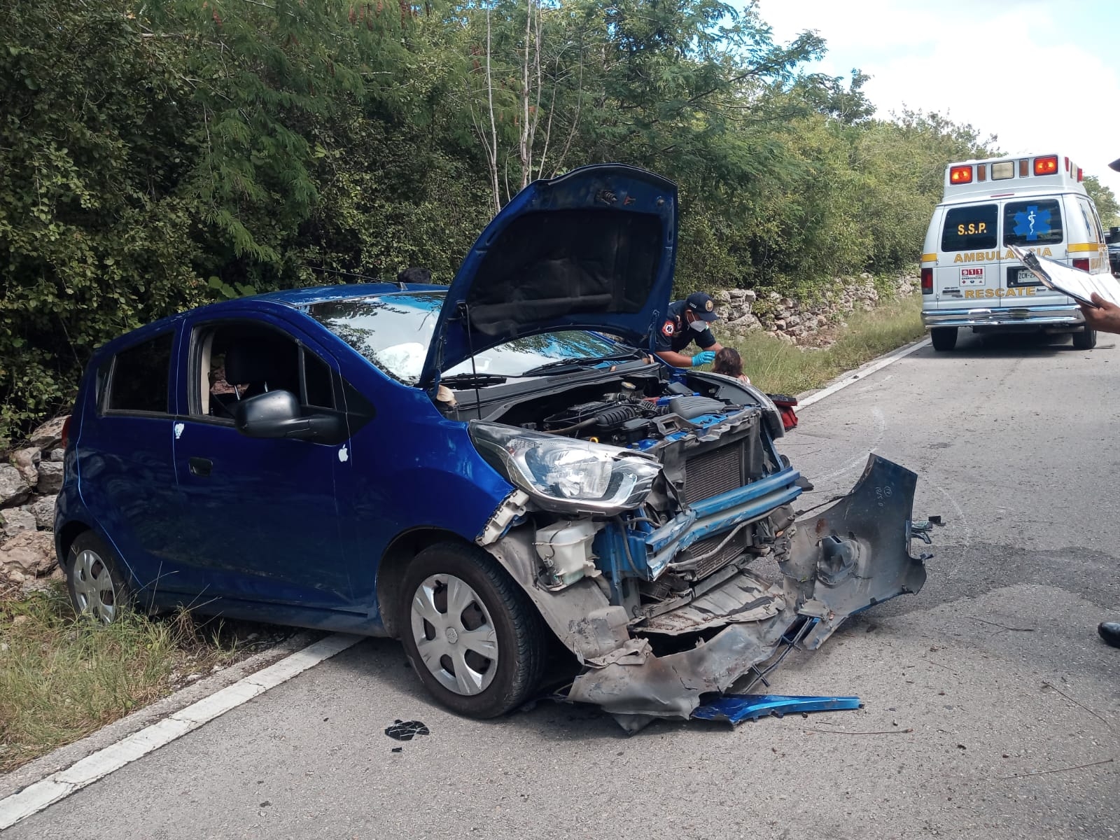 Solamente la conductora resultó lesionadada