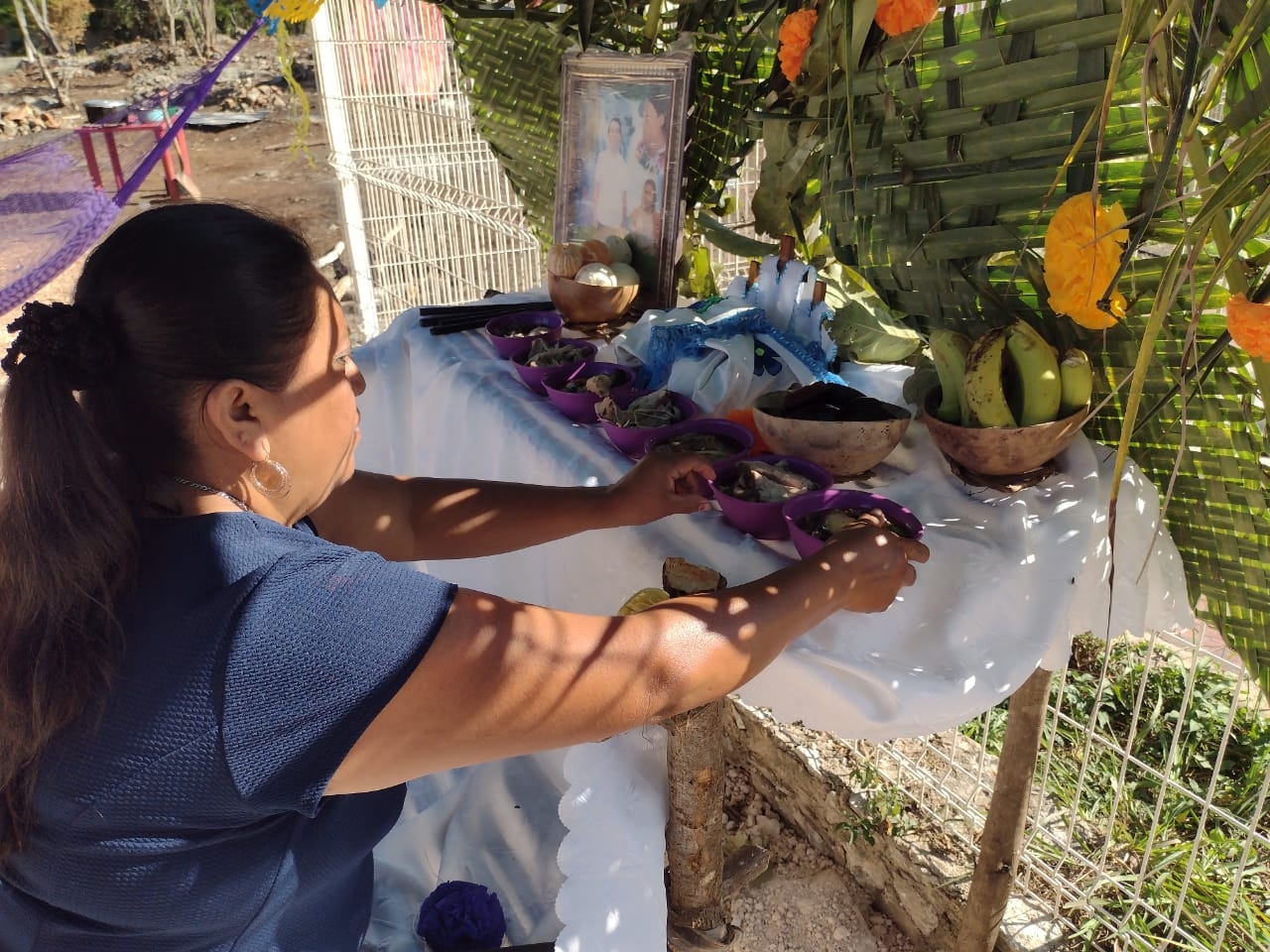 Los vecinos se organizaron para colocar su altar en la Colonia Constituyentes