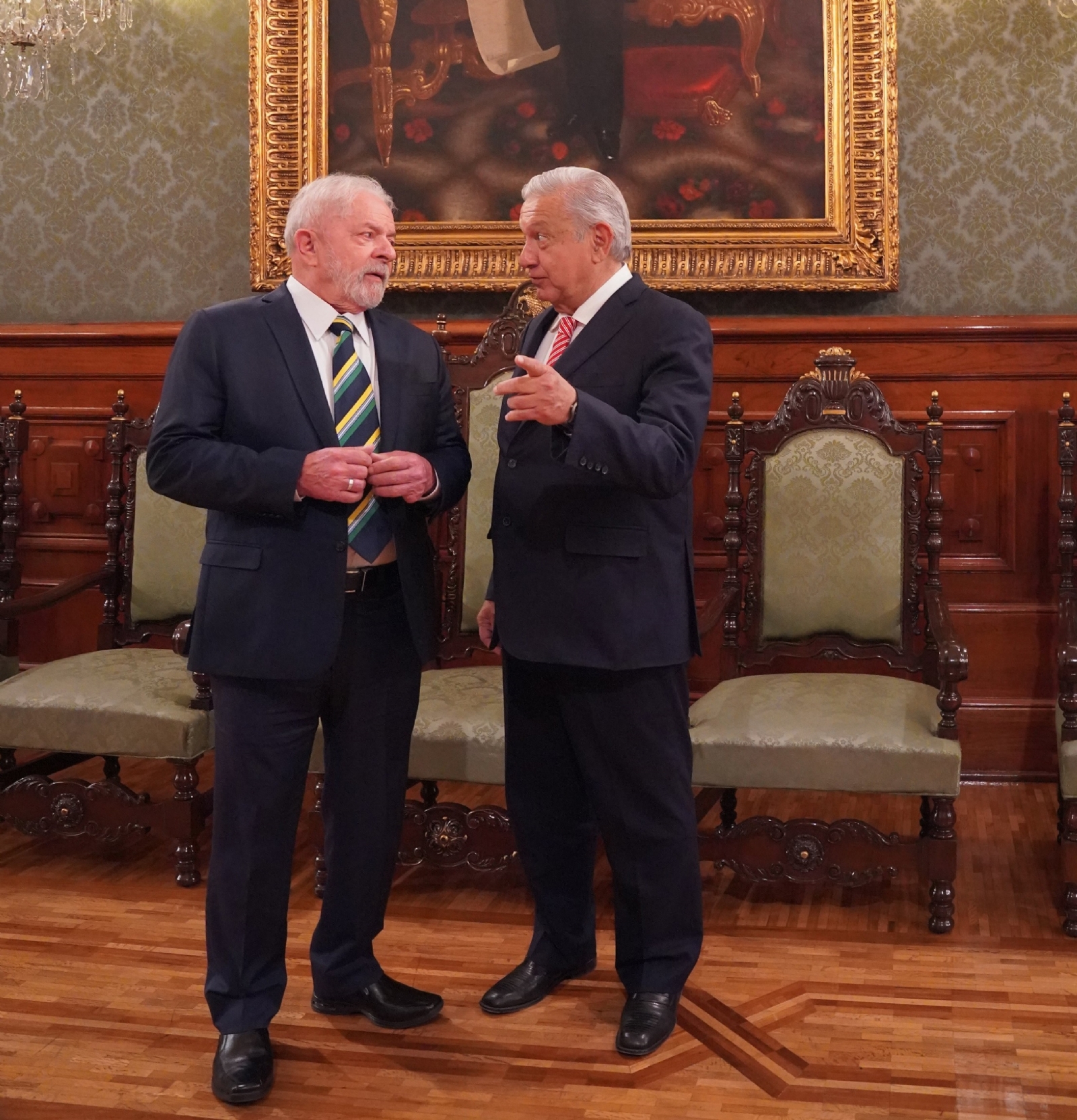 AMLO compartió una foto con el nuevo presidente de Brasil