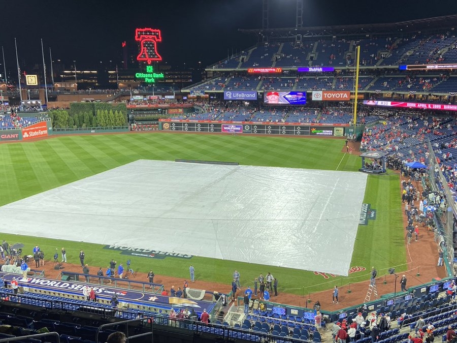 Tercer juego entre Astros y Phillies de la Serie Mundial fue pospuesto