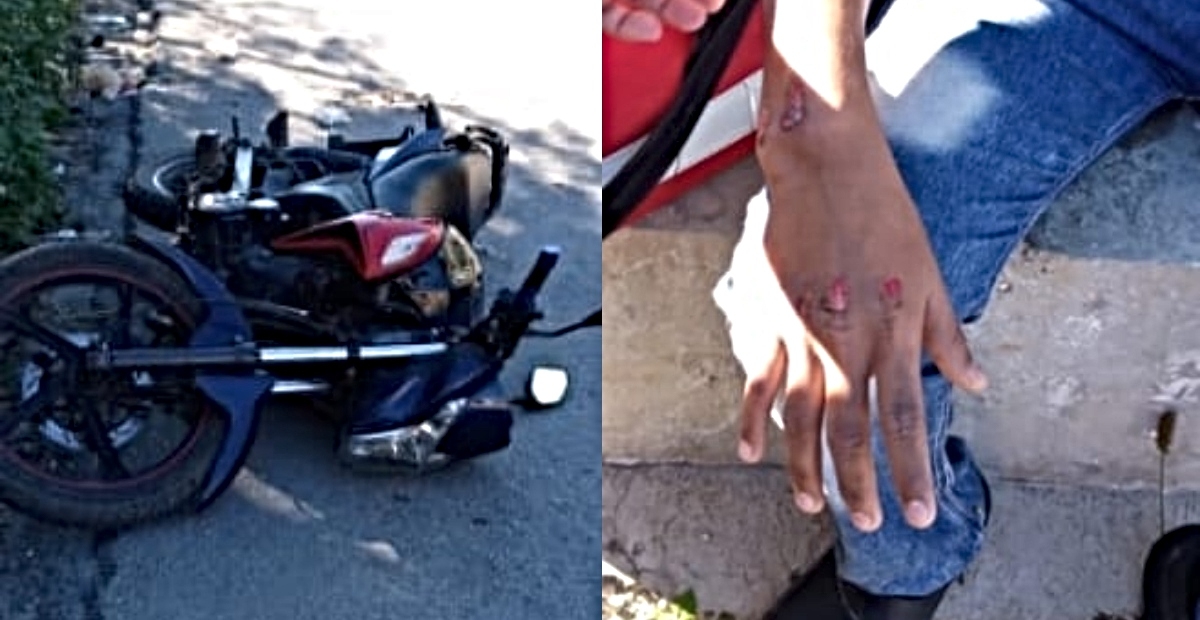 El motociclista fue trasladado al IMSS de Izamal El motociclista fue trasladado al IMSS de Izamal